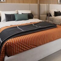 Orbi Saúde - Perspectiva dormitório casal 34m² Orbi Saúde - Perspectiva dormitório casal 34m²