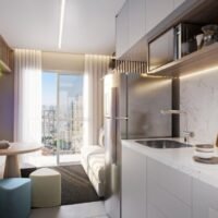 Elev Alto do Ipiranga - Perspectiva living Elev Alto do Ipiranga - Perspectiva living