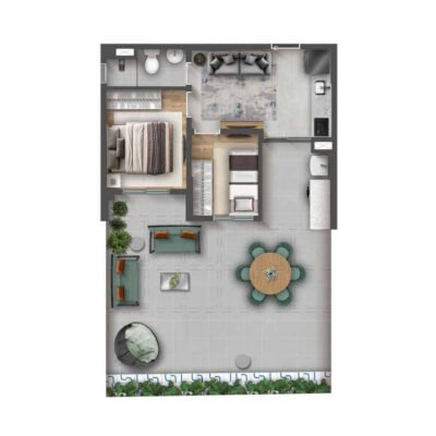 Mood Vila Matilde - Planta 74m² - garden Mood Vila Matilde - Planta 74m² - garden
