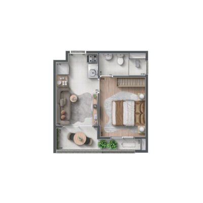Today Platina - Planta 30m² - 1 dorm Today Platina - Planta 30m² - 1 dorm